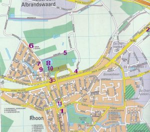 Kaart van huidig Rhoon