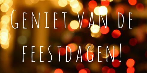 Sluiting rond de feestdagen